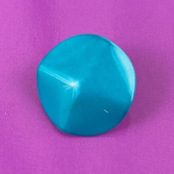 NWOT Vintage wavy disk earrings - Picture 6 of 6